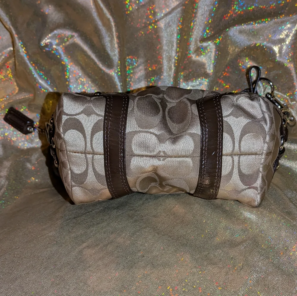 Coach Signature Mini Hobo Shoulder "Baguette" Bag - Picture 5 of 11